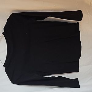 Wonder nation black long sleeve cotton polyester tee